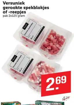 Coop Versuniek gerookte spekblokjes of reepjes aanbieding