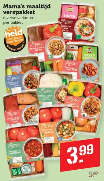 Coop Mama's maaltijd verspakket aanbieding