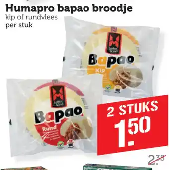 Coop Humapro bapao broodje aanbieding