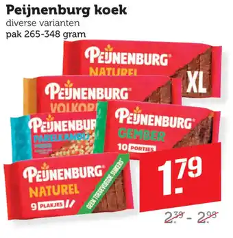 Coop Peijnenburg koek aanbieding