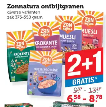 Coop Zonnatura ontbijtgranen aanbieding