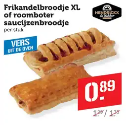 Coop Frikandelbroodje XL of roomboter saucijzenbroodje aanbieding