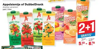 Coop Appelsientje of DubbelDrank aanbieding