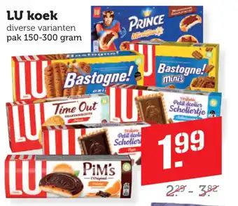 Coop LU koek aanbieding
