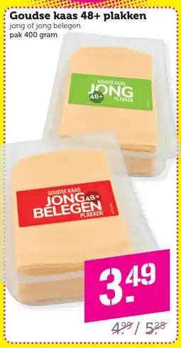 Coop Goudse kaas 48+ plakken aanbieding