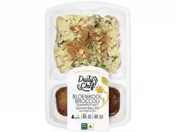Hoogvliet Daily Chef Bloemkool en broccoli stamppot met gehaktbal aanbieding