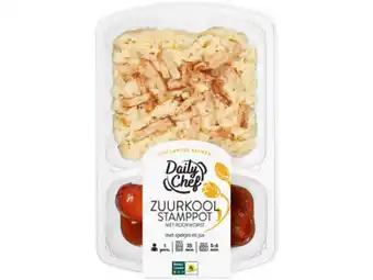 Hoogvliet Daily Chef Zuurkoolstamppot rookworst aanbieding