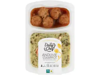 Hoogvliet Daily Chef Andijviestamppot met gehaktbal aanbieding