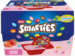 Hoogvliet Smarties Yoghurt aardbei 2-pak aanbieding