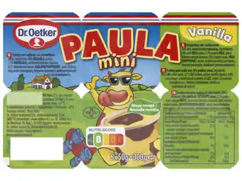 Hoogvliet Dr. Oetker Paula mini vanillevla met chocoladevlekken aanbieding