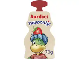 Hoogvliet Danoontje Tussendoortje Knijpyoghurt Aardbei aanbieding