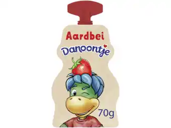 Hoogvliet Danoontje Tussendoortje Knijpyoghurt Aardbei aanbieding