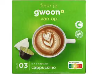Hoogvliet G'woon Dolce Gusto cappuccino aanbieding