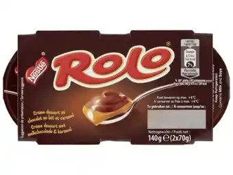 Hoogvliet Rolo Crème dessert 2-pak aanbieding