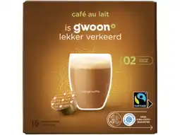 Hoogvliet G'woon Dolce Gusto cafe au lait aanbieding