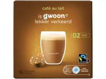 Hoogvliet G'woon Dolce Gusto cafe au lait aanbieding