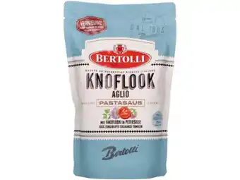 Hoogvliet Bertolli Pastasaus in zak knoflook aglio aanbieding