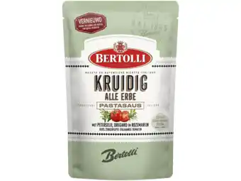 Hoogvliet Bertolli Pastasaus in zak kruidig alle erbe aanbieding