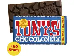 Hoogvliet Tony's Chocolonely chocoladereep puur aanbieding