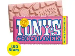 Hoogvliet Tony's Chocolonely wit framboos knettersuiker aanbieding