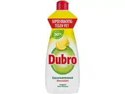 Hoogvliet Dubro Geconcentreerd afwasmiddel original citroen aanbieding
