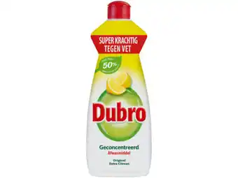Hoogvliet Dubro Geconcentreerd afwasmiddel original citroen aanbieding