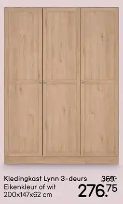 Leen Bakker Kledingkast Lynn 3 deurs aanbieding