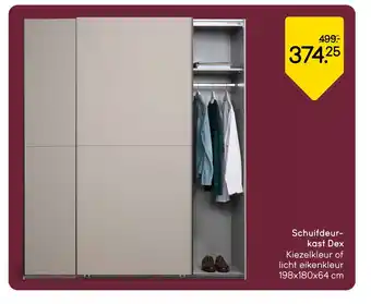 Leen Bakker Schuifdeur kast Dex aanbieding