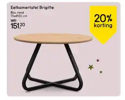 Leen Bakker Eetkamertafel Brigitte aanbieding