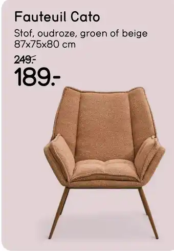 Leen Bakker Fauteuil Cato aanbieding