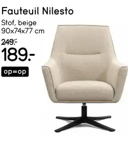 Leen Bakker Fauteuil Nilesto aanbieding