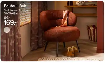 Leen Bakker Fauteuil Rolf aanbieding