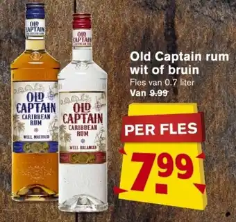 Hoogvliet Old Captain Rum 700ml aanbieding