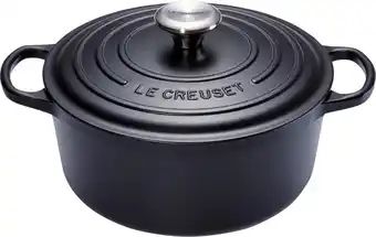 Coolblue Le Creuset Signature Ronde Stoofpan 26 cm Mat Zwart aanbieding