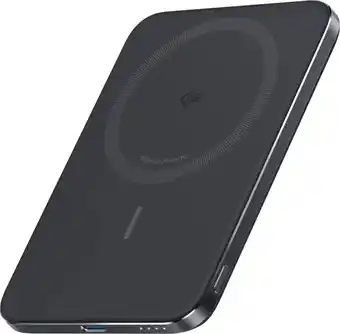 Coolblue Anker MagGo Slim Draadloze Powerbank met MagSafe en Qi2 5.000 mAh met Snelladen Zwart aanbieding