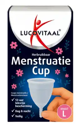 De Online Drogist Lucovitaal Menstruatiecup Maat L aanbieding