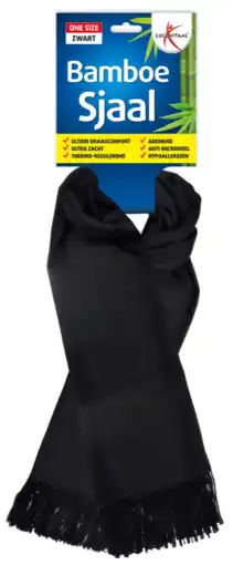 De Online Drogist Lucovitaal Bamboe Sjaal Zwart aanbieding