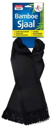 De Online Drogist Lucovitaal Bamboe Sjaal Zwart aanbieding