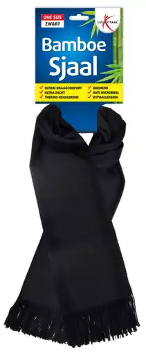 De Online Drogist Lucovitaal Bamboe Sjaal Zwart aanbieding