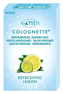 De Online Drogist 4711 Colognette Verfrissingsdoekjes Citroen aanbieding