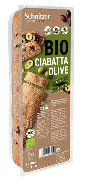 De Online Drogist Schnitzer BIO Ciabatta Olive aanbieding