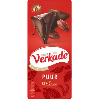 Dekamarkt Verkade Chocoladereep puur aanbieding