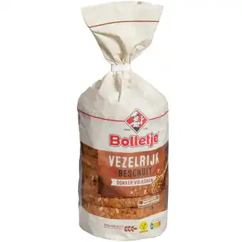 Dekamarkt Bolletje Beschuit vezelrijk d. volkoren 10 stuks aanbieding