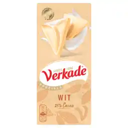 Dekamarkt Verkade Chocoladereep wit aanbieding