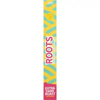 Dekamarkt Roots Koffiecups extra dark roast bio aanbieding