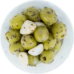 Dekamarkt DekaMarkt Olijven knoflook groen aanbieding