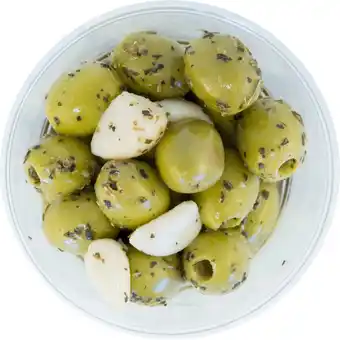 Dekamarkt DekaMarkt Olijven knoflook groen aanbieding