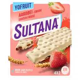 Dekamarkt Sultana Yofruit aardbei 4x2 stuks aanbieding