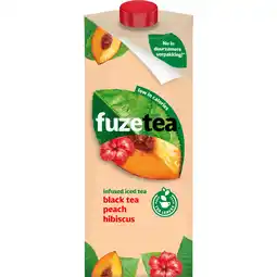 Dekamarkt Fuze tea Black tea Perzik hibiscus aanbieding