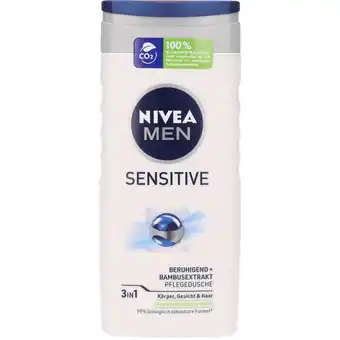 Dekamarkt Nivea Douchegel men sensitive aanbieding
